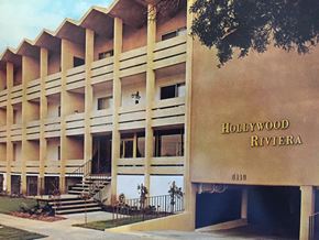 Los Angeles apartment for rent - the facade of the hollywood riviera hotel