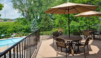 Picnic area with gas grills