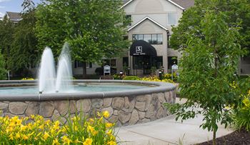 Gorgeous entry fountain