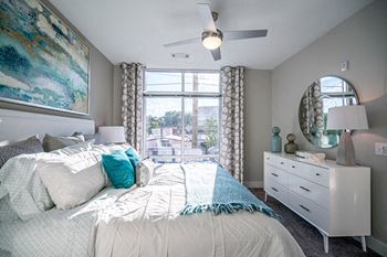 Ceiling-fan in bedroom