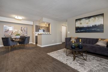 Ypsilanti apartment for rent - a living room with a couch and a table