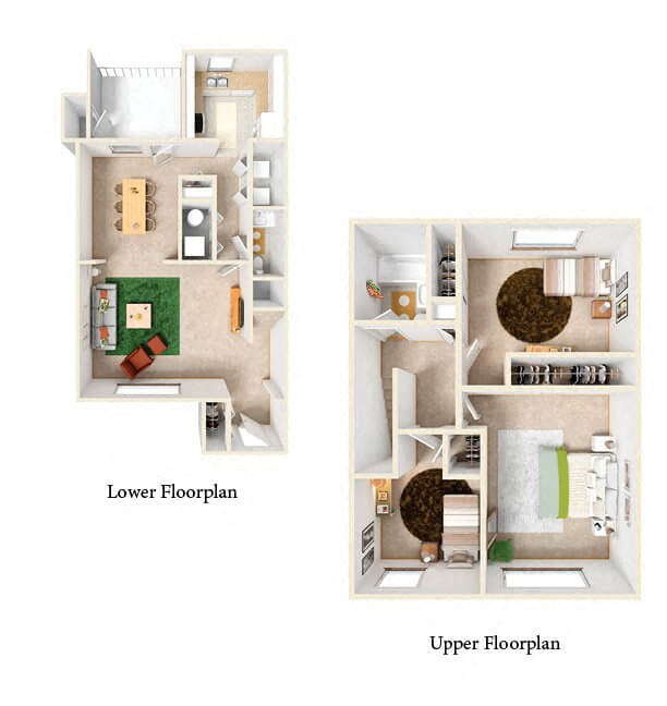 Floor plan for 3 beds, 1.5 baths, 1185 sqft