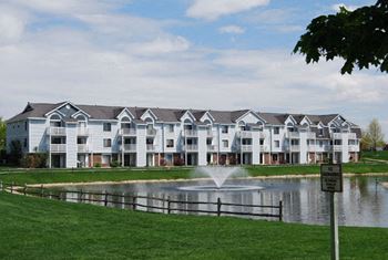 Ponds with fountains