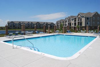 Refreshing pool with sundeck
