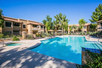 Towne square apartments resort-style swimming pool