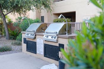 Finisterra luxury apartments outdoor bbqs