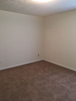 Fayetteville triplex for rent - an empty room with carpet and white walls