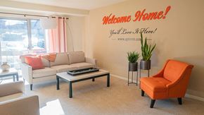 Cockeysville apartment for rent - Bright spacious living room at Cranbrook Hills Apartments, Cockeysville, Maryland