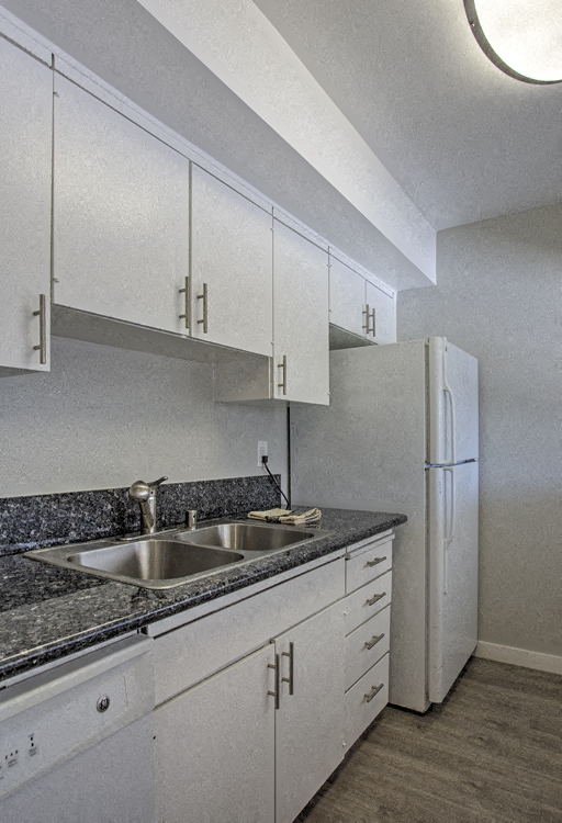 Floor plan for 1 bed, 1 bath, 713 sqft