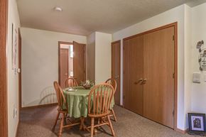 Columbus apartment for rent - a dining room with a table and chairs
