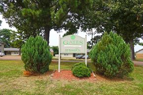 Gates apartment for rent - our sign in front of our apartments in the community
