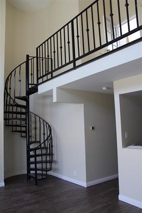 Long Beach apartment for rent - Stairs leading up to loft in one bedroom