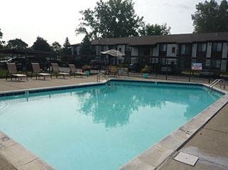 Sparkling swimming pool