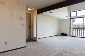 Grand Rapids apartment for rent - the living room of an empty apartment with a large window