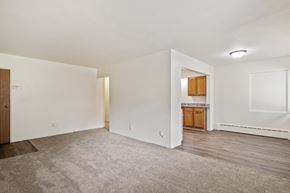 Grand Rapids apartment for rent - A spacious room with a carpeted floor and white walls.