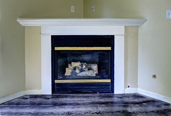Fireplaces available in select units