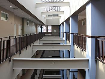 Multiple indoor atriums