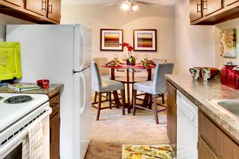Kitchen and dining area