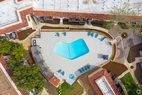 Thousand Oaks apartment for rent - Aerial View Of The Pool at Charter Oaks Apartments, Thousand Oaks, 91360