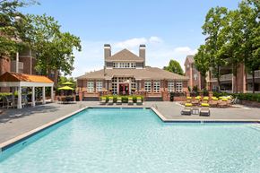 Memphis apartment for rent - Refreshing salt water swimming pool with sundeck and lounge chairs