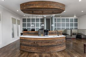 Memphis apartment for rent - Coffee bar in apartment clubhouse at Miller Creek Apartment Homes