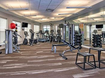 Ironhorse apartments 24-hour state of the art fitness center with free weights
