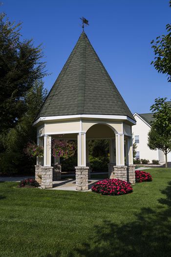 White garden gazebo