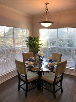 San Antonio apartment for rent - a dining room with a table and chairs