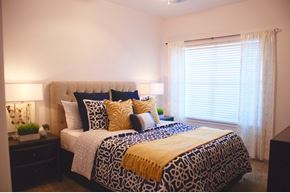 San Antonio apartment for rent - a bedroom with a bed and a window