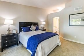 Aliso Viejo apartment for rent - Two-Bedroom Apartments in Aliso Viejo, CA- Aliso Creek- Bedroom with Plush Carpeting and In-Suite Bathroom at Aliso Creek, Aliso Viejo, CA, 92656