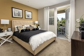 Woodland Hills apartment for rent - Woodland Hills Apartments for Rent-The Boulevard Apartments Carpeted Bedroom With Access to Private Balcony