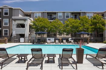Pool with sundecks