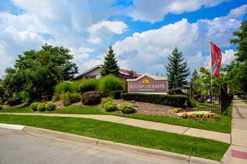 Gated community with pedestrian gates