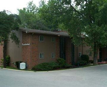 Overland Park apartment for rent - a building with a street in front of it