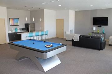 Verona apartment for rent - a large living room with a pool table
