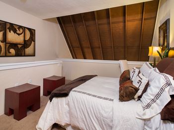 Loft style 2nd floor bedroom