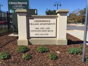 Salinas apartment for rent - Monument Sign