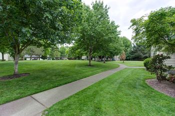 Green space walking trail