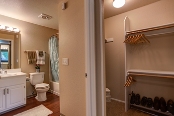 Bathroom with closet