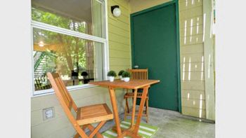 Wooden chair and bench