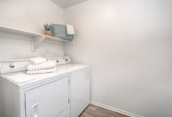 Full sized washer and dryer in each apartment home