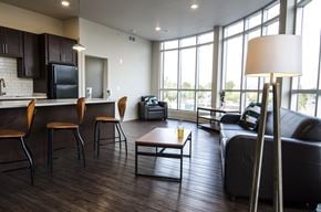 East Lansing apartment for rent - Spacious Living room in East Lansing Apartments near Michigan State University | 300 Grand Apartments