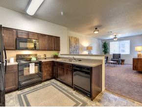 Chico apartment for rent - a large kitchen with a stove and a sink