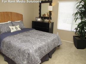 Modesto apartment for rent - The Marina in Modesto bedroom with carpeting