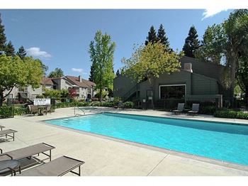 Two sparkling swimming pools