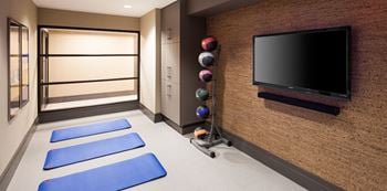 Fitness center and yoga room