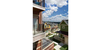 2-Level townhomes with front porch and private entry