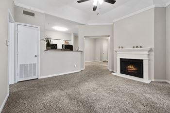Luxury package includes: white cabinetry in kitchen & bathrooms, black appliance package, granite-style countertops, updated flooring, lighting & hardware,  two-tone designer paint & framed bathroom mirrors