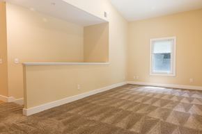 Caledonia apartment for rent - an empty living room with carpet and a window