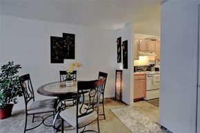 Kansas City apartment for rent - Image of dining room with table and chairs